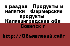  в раздел : Продукты и напитки » Фермерские продукты . Калининградская обл.,Советск г.